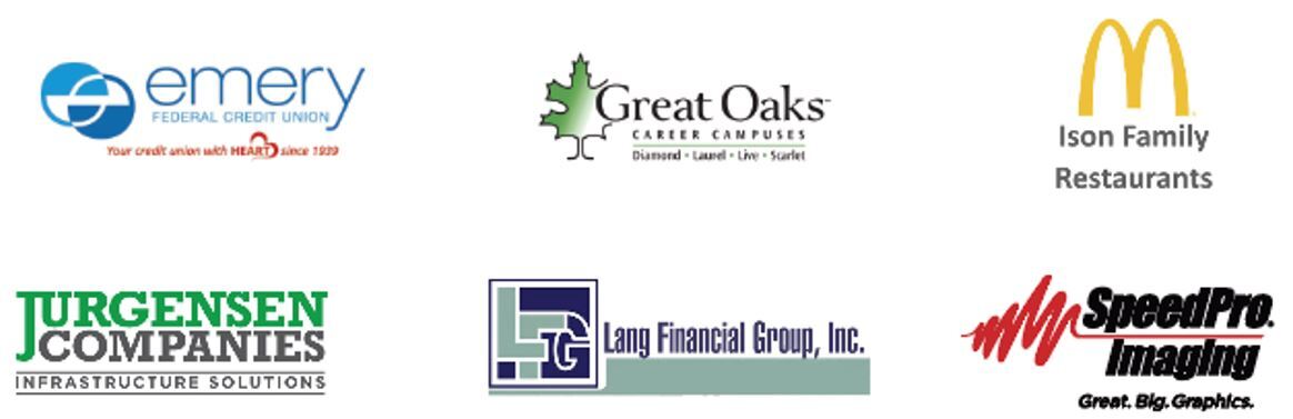 Gold level sponsor's logos